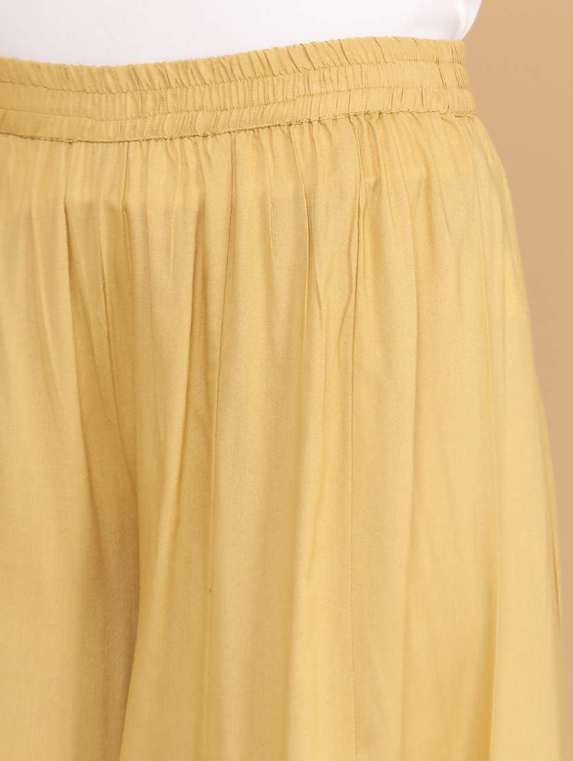 Women Embroidered Mid Rise Flared Palazzo - 22309843 -  Standard Image - 1