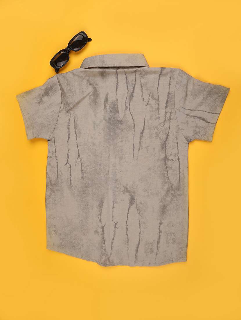 boys printed short sleeve collared shirt - 22309860 -  Standard Image - 1