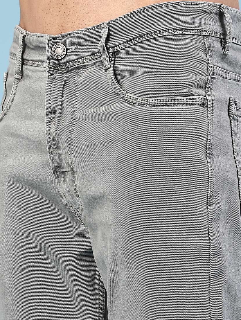 Grey Cotton Jeans - 22309945 -  Standard Image - 1