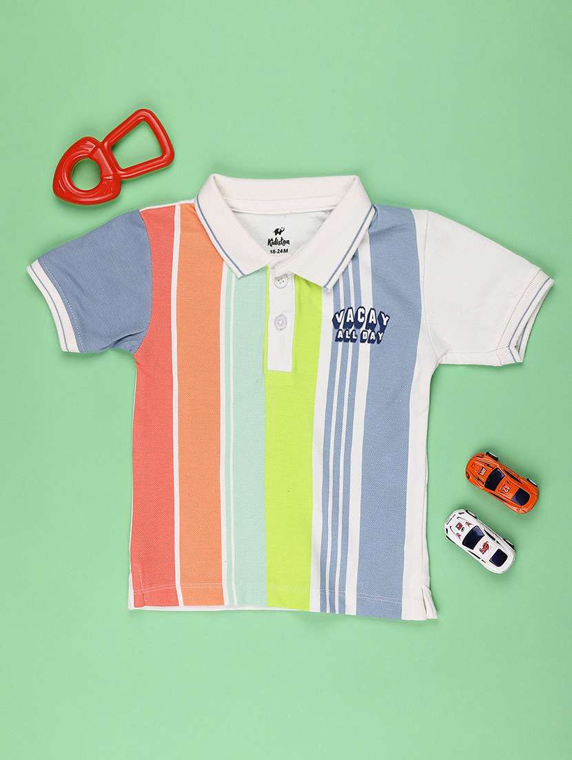 multi colored cotton placement print tee - 22310365 -  Standard Image - 1