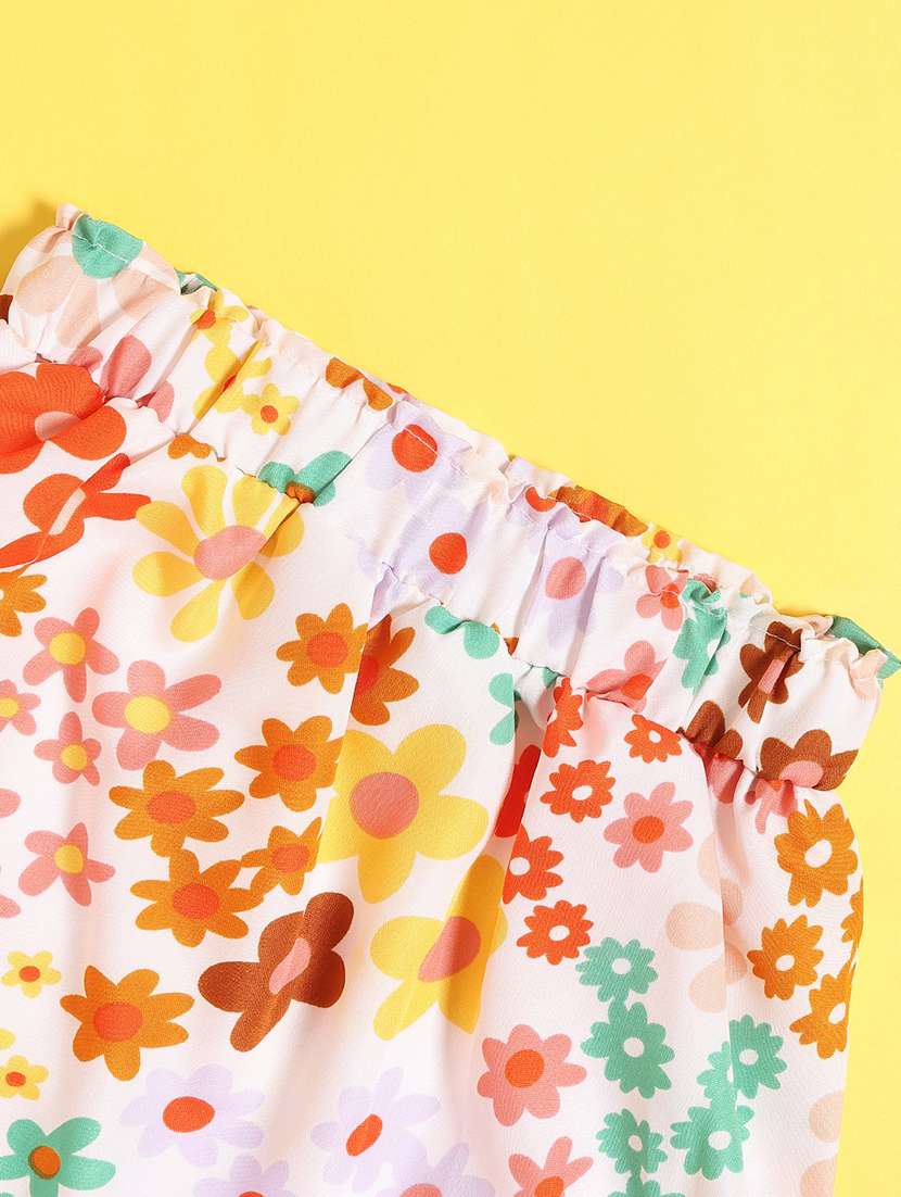 multi colored polyester flared skirt - 22310378 -  Standard Image - 4