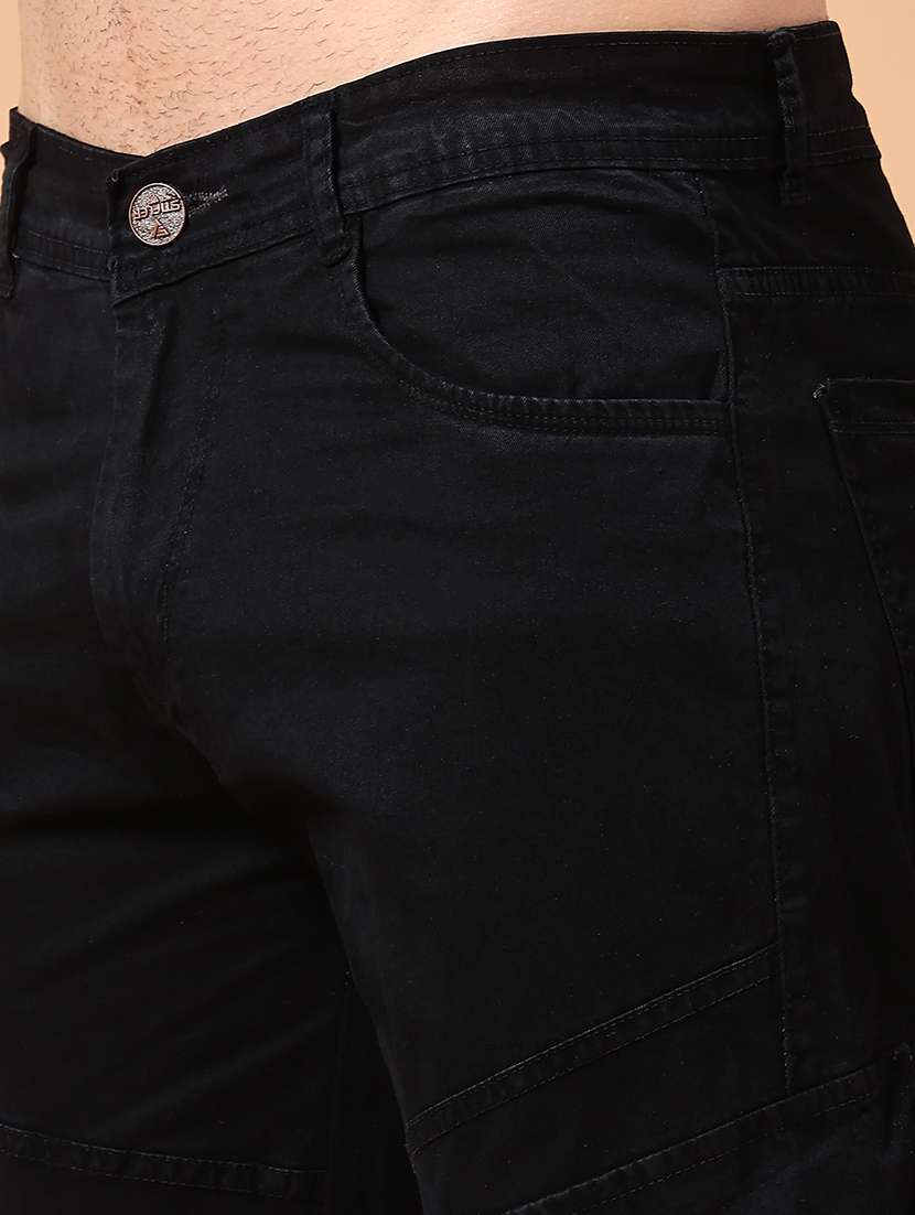 men solid mid rise regular fit cargo  - 22310453 -  Standard Image - 1
