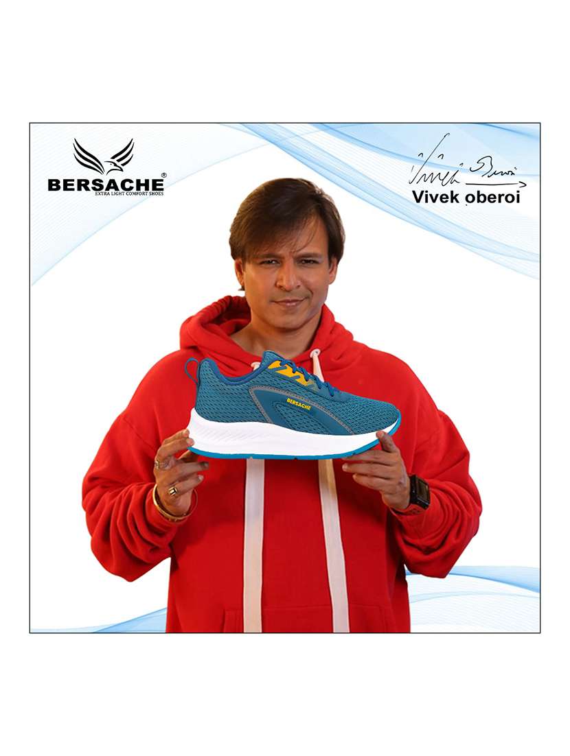 men turquoise lace up sport shoe - 22310475 -  Standard Image - 6