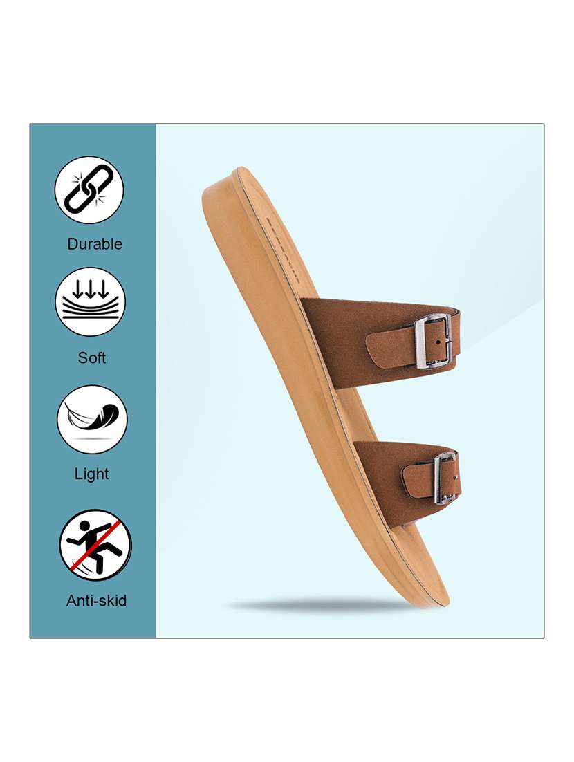 women solid slip on flat sandal - 22310490 -  Standard Image - 4