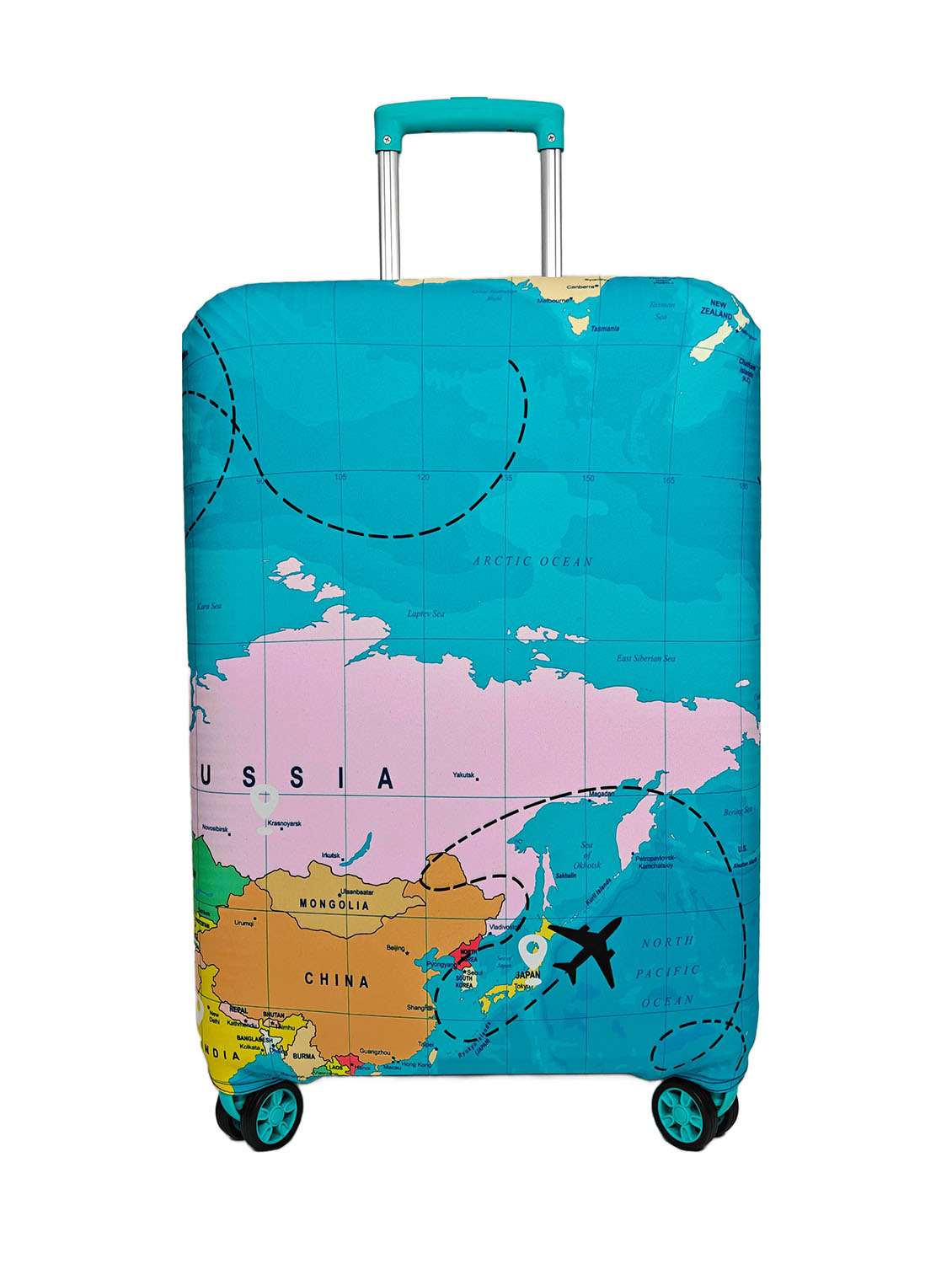 map print suitcase luggage cover - 22310532 -  Standard Image - 1