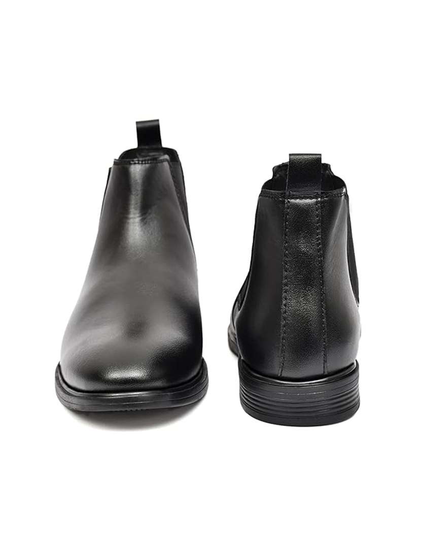 men black slip on boot - 22310544 -  Standard Image - 4