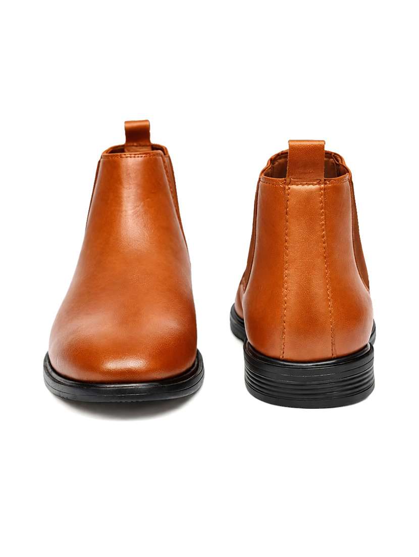 men brown slip on boot - 22310545 -  Standard Image - 4