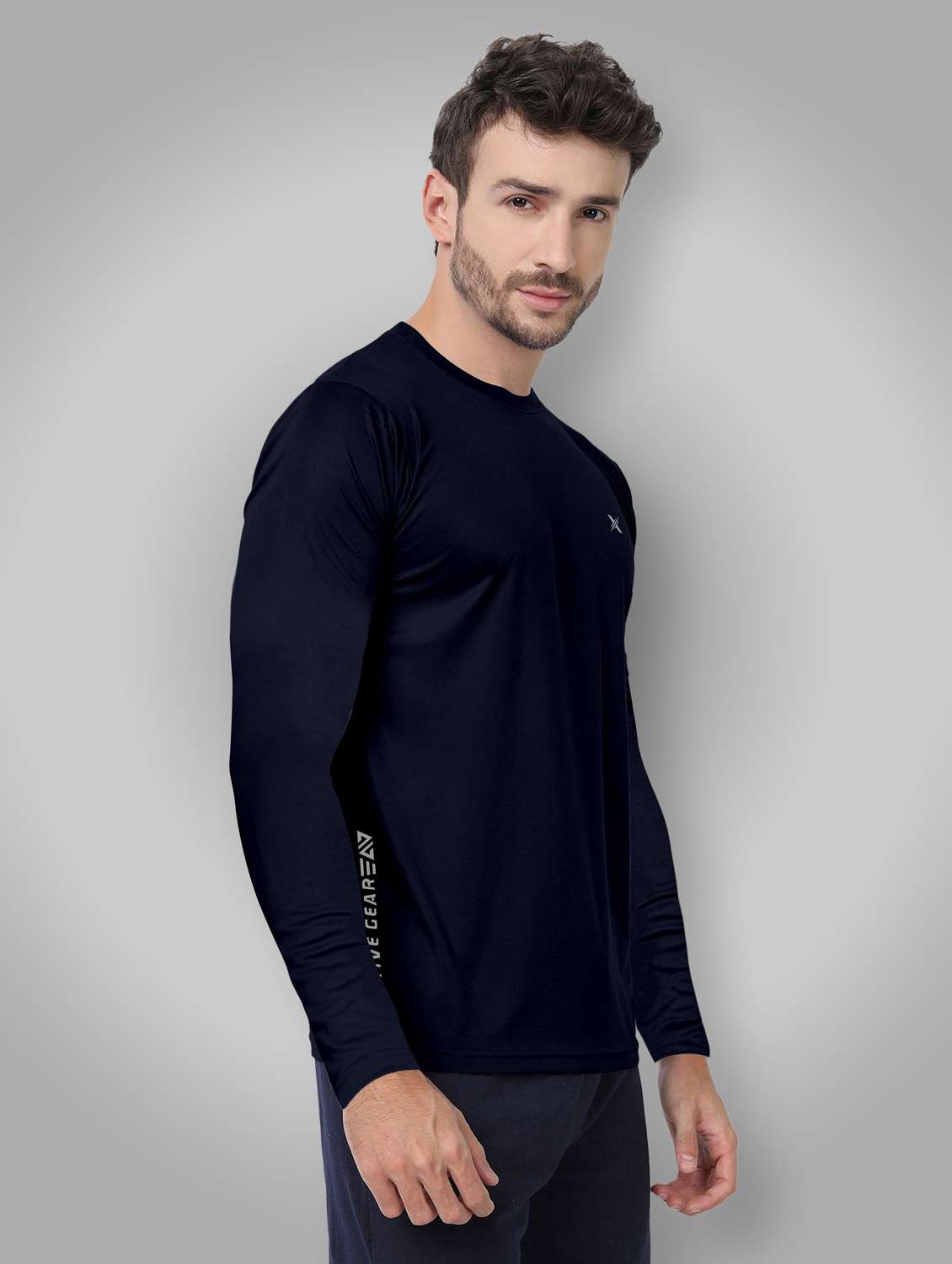 men solid long sleeve t-shirt - 22310703 -  Standard Image - 1
