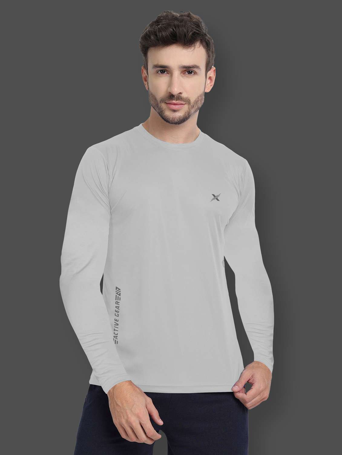 men pack of 4 solid long sleeve t-shirt - 22310708 -  Standard Image - 1
