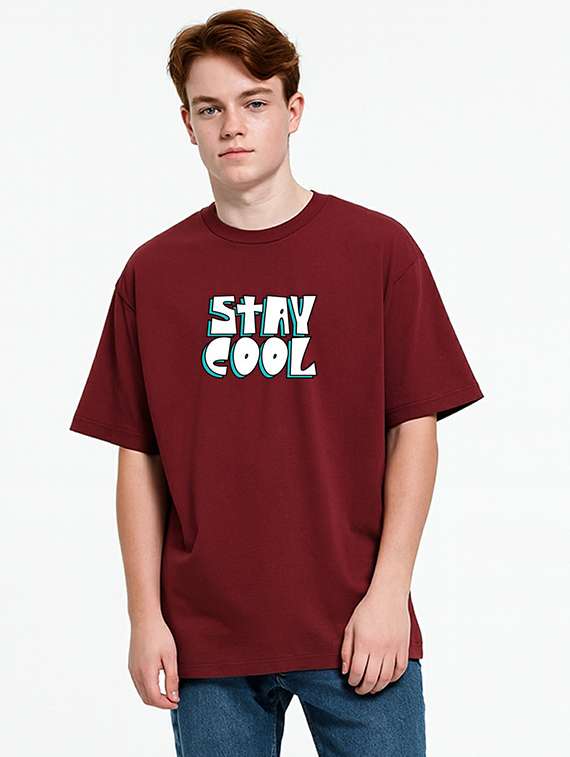 men printed short sleeve oversized t-shirt - 22310963 -  Standard Image - 1