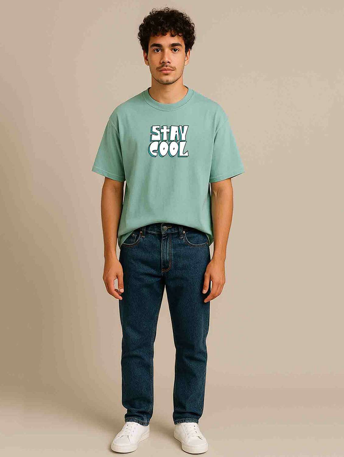 men printed short sleeve oversized t-shirt - 22310965 -  Standard Image - 1