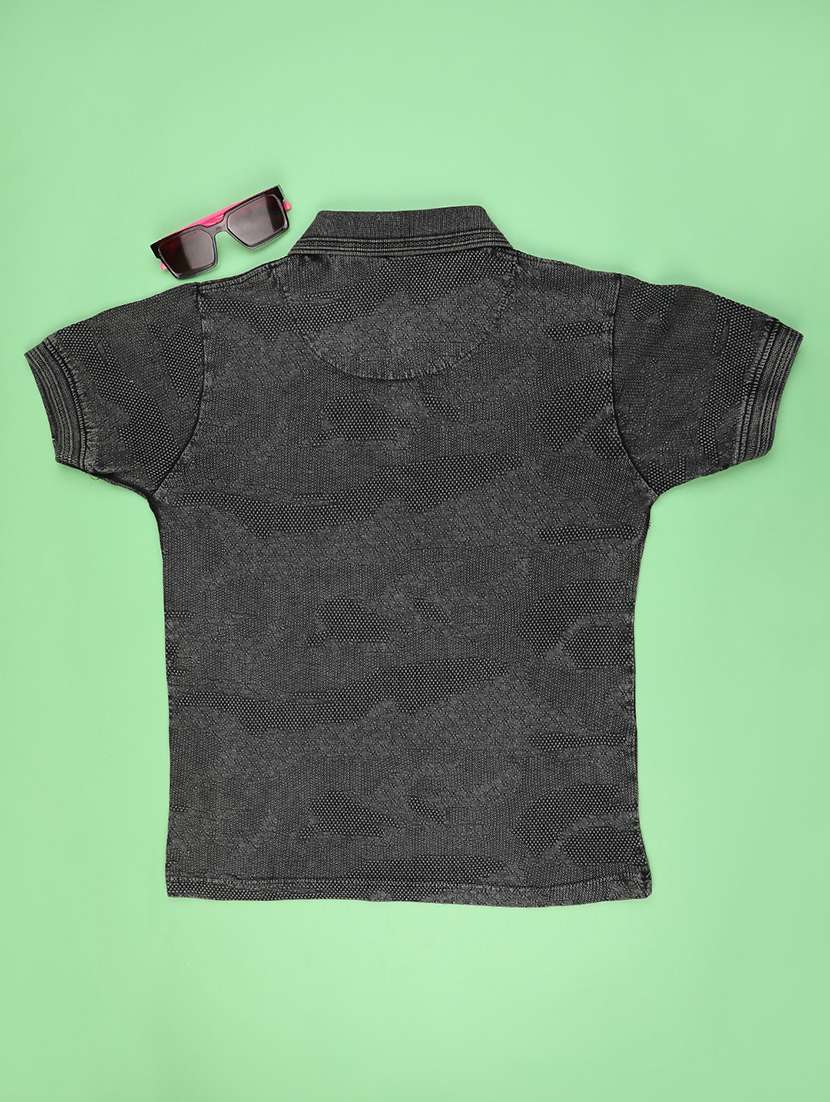 boys typographic short sleeve polo t-shirt  - 22311739 -  Standard Image - 1