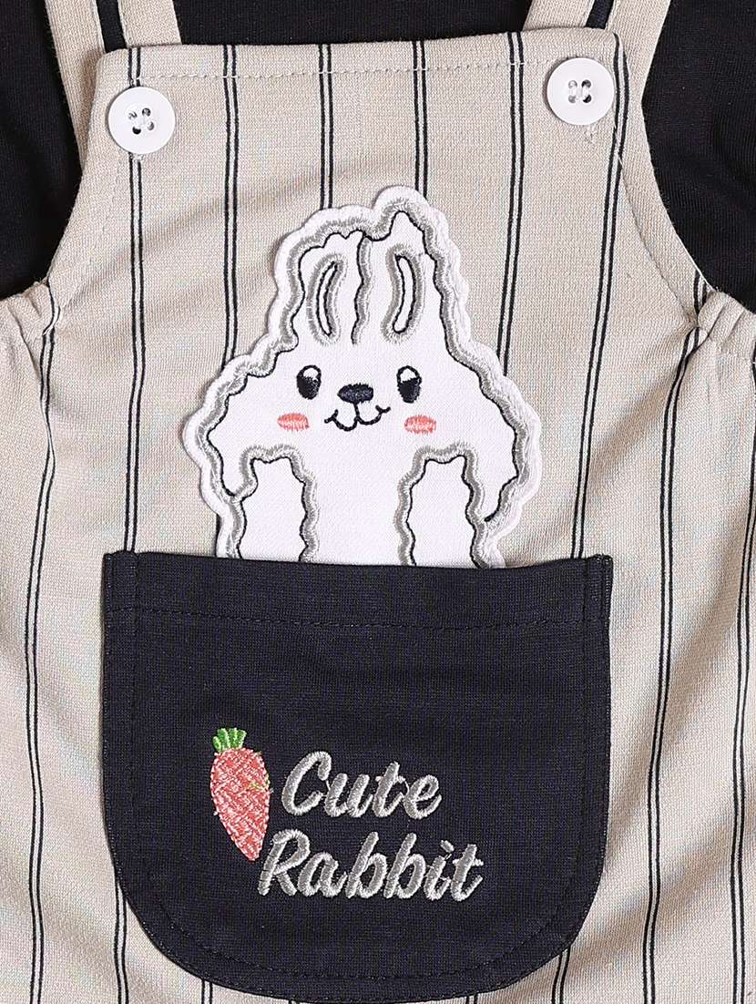 grey cotton dungarees coords set - 22311791 -  Standard Image - 4