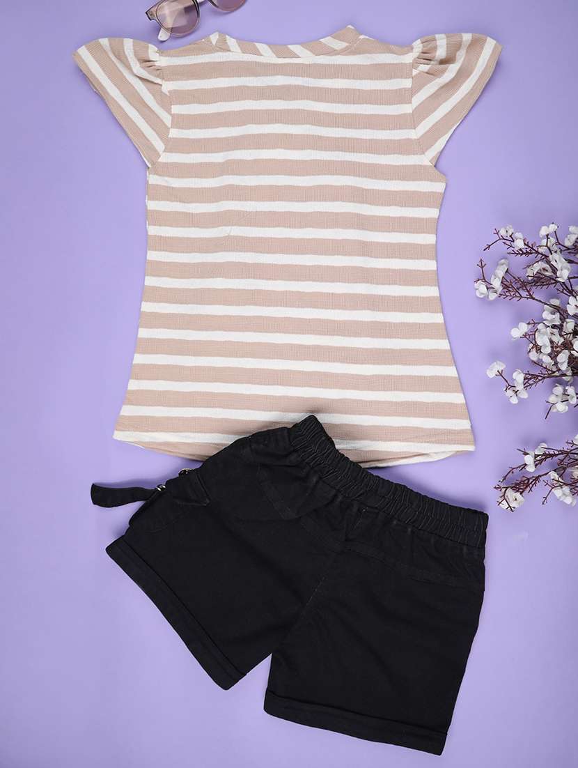 girls printed top and short set - 22311923 -  Standard Image - 1