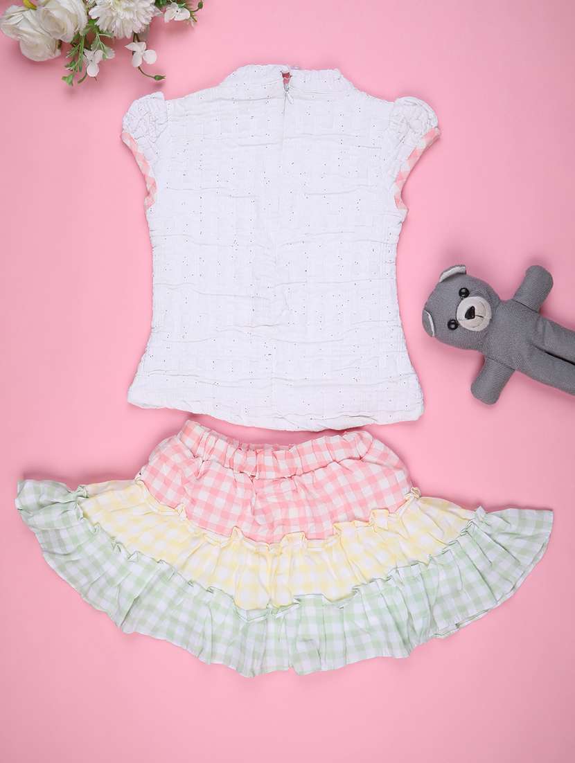 girls printed top and skirt set - 22312028 -  Standard Image - 1