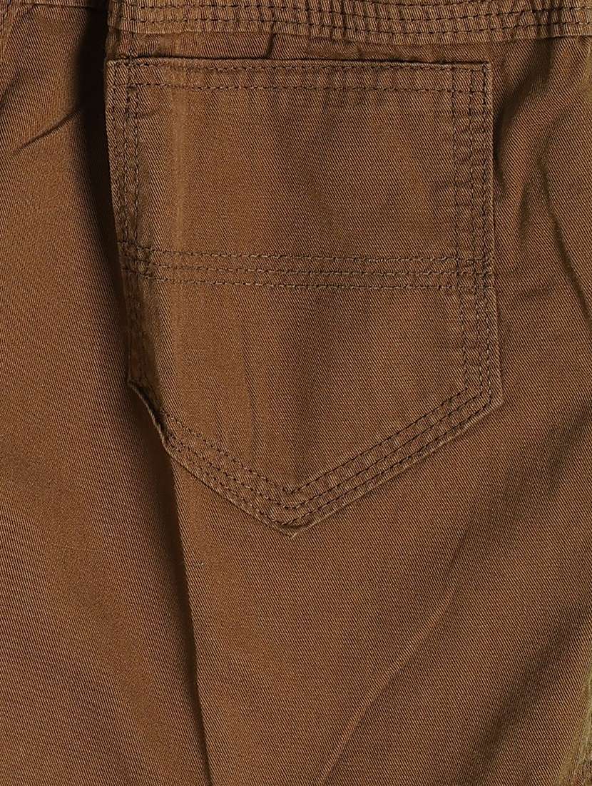 boys solid mid rise regular fit shorts - 22312077 -  Standard Image - 4