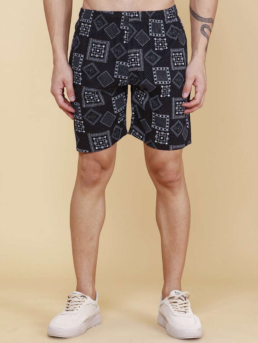 Men Printed Short Sleeves Shirt And Shorts Co-ord Set - 22312139 -  Standard Image - 4