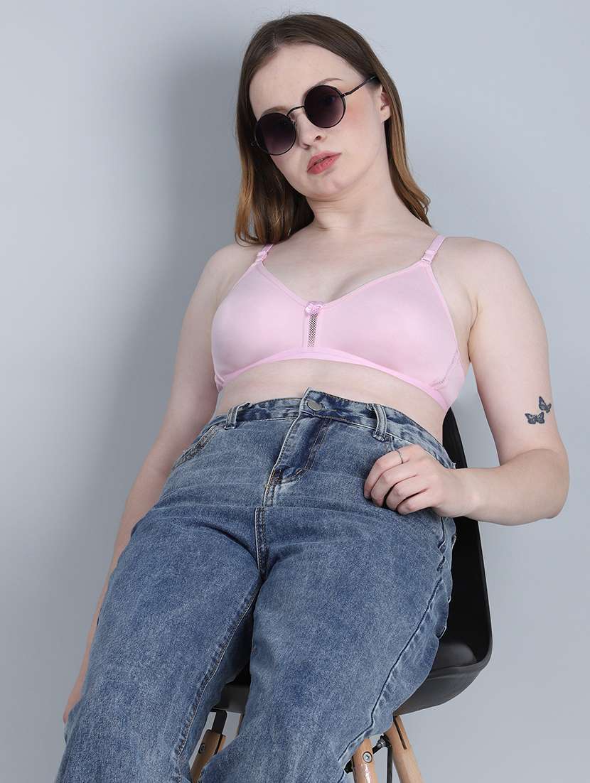 Women Solid Non Wiered T-shirt Bra - 22312611 -  Standard Image - 1