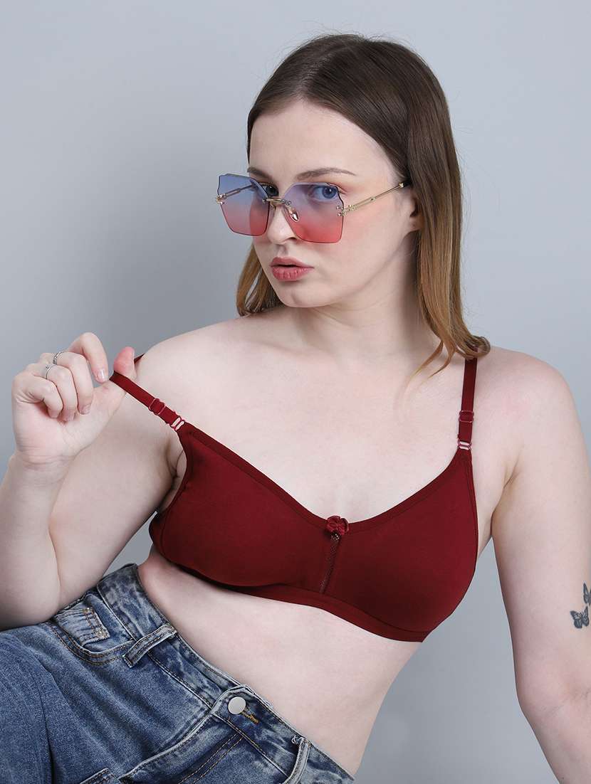 women solid non wired t-shirt bra - 22312615 -  Standard Image - 1