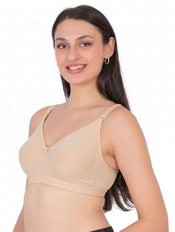 women solid non wired t-shirt bra - 22312623 -  Standard Image - 1