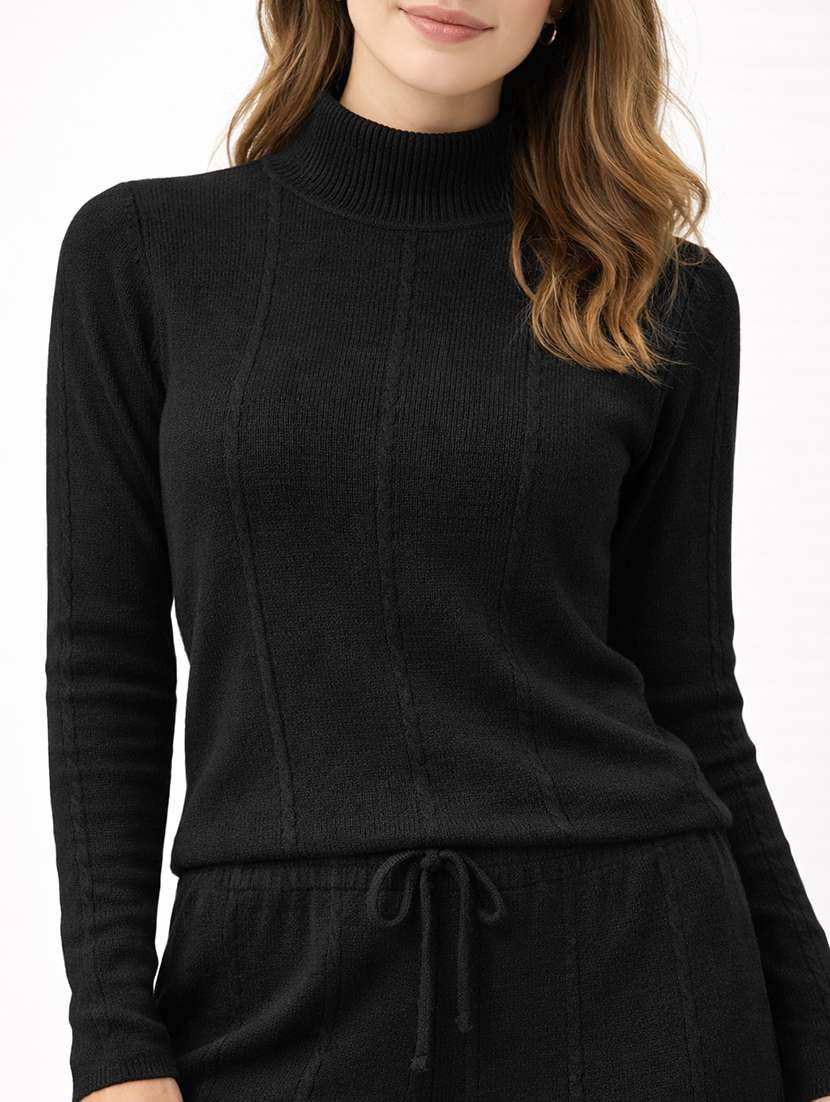 women solid winter wear co-ord set - 22312659 -  Standard Image - 1