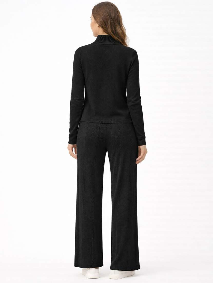 women solid winter wear co-ord set - 22312659 -  Standard Image - 4