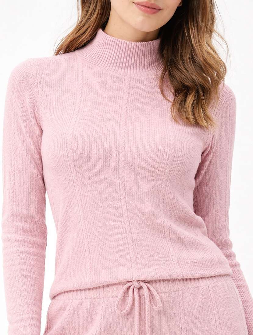 women solid winter wear co-ord set - 22312660 -  Standard Image - 4