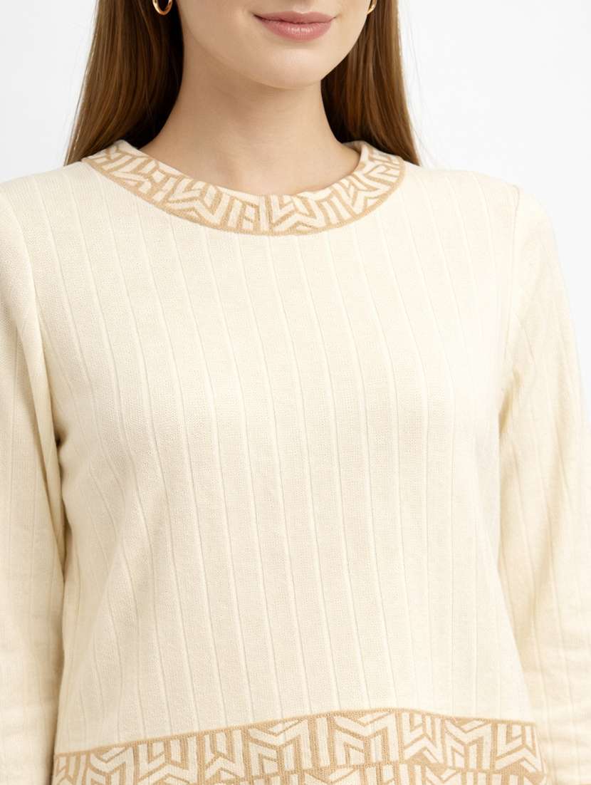 women solid winter wear co-ord set - 22312665 -  Standard Image - 4