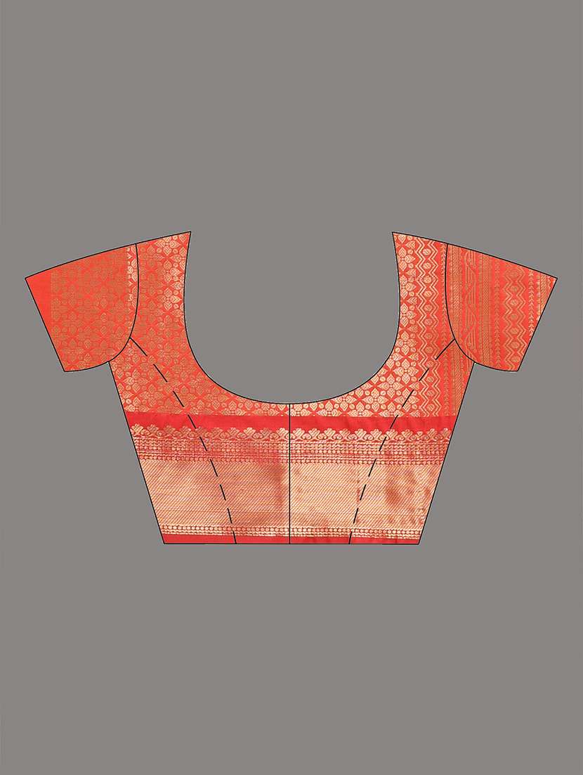 Women Self Design Bordered Saree With Blouse - 22312692 -  Standard Image - 6