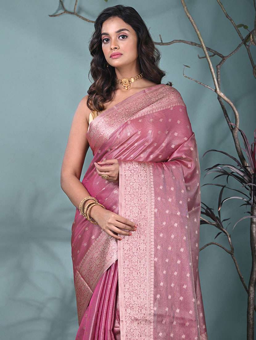 women self design bordered saree with blouse - 22312696 -  Standard Image - 4