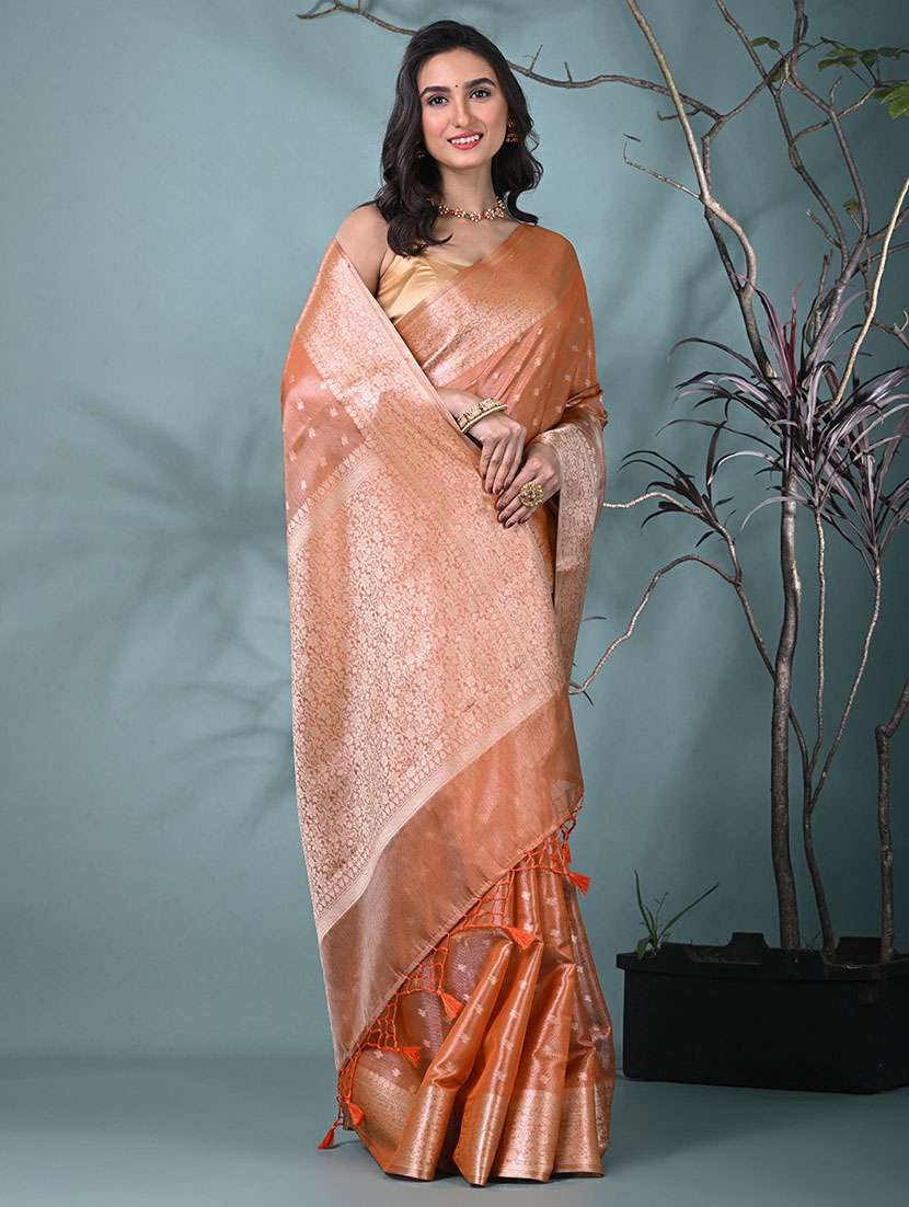women self design bordered saree with blouse - 22312697 -  Standard Image - 1