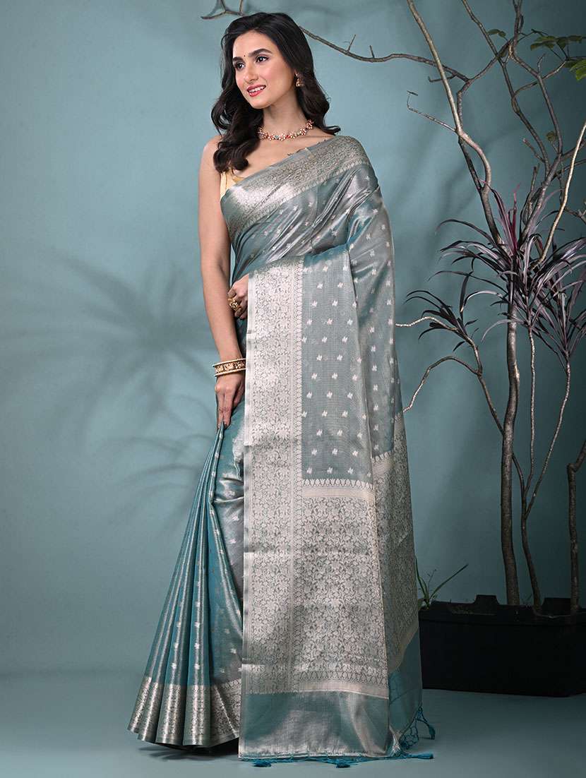 women self design bordered saree with blouse - 22312699 -  Standard Image - 1