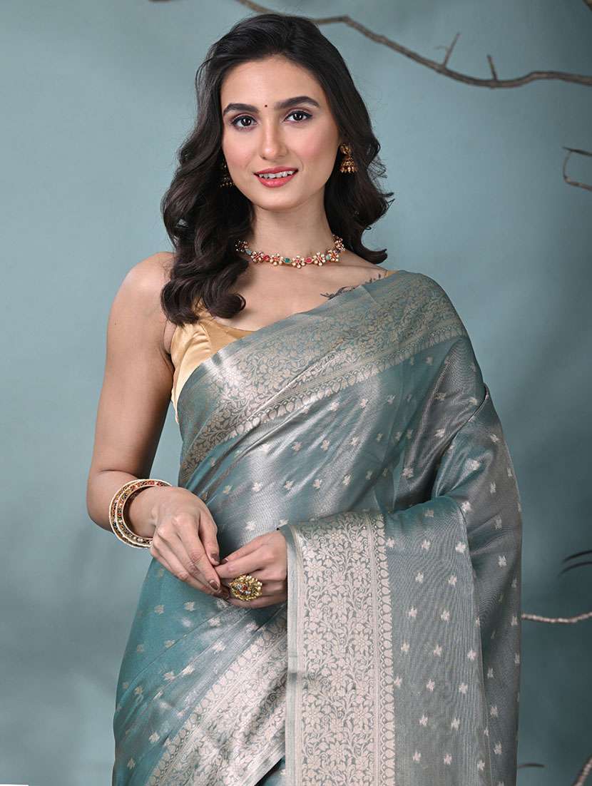 women self design bordered saree with blouse - 22312699 -  Standard Image - 4