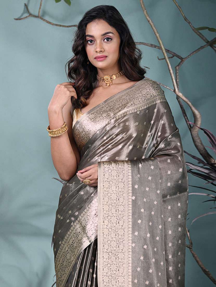 women self design bordered saree with blouse - 22312703 -  Standard Image - 4