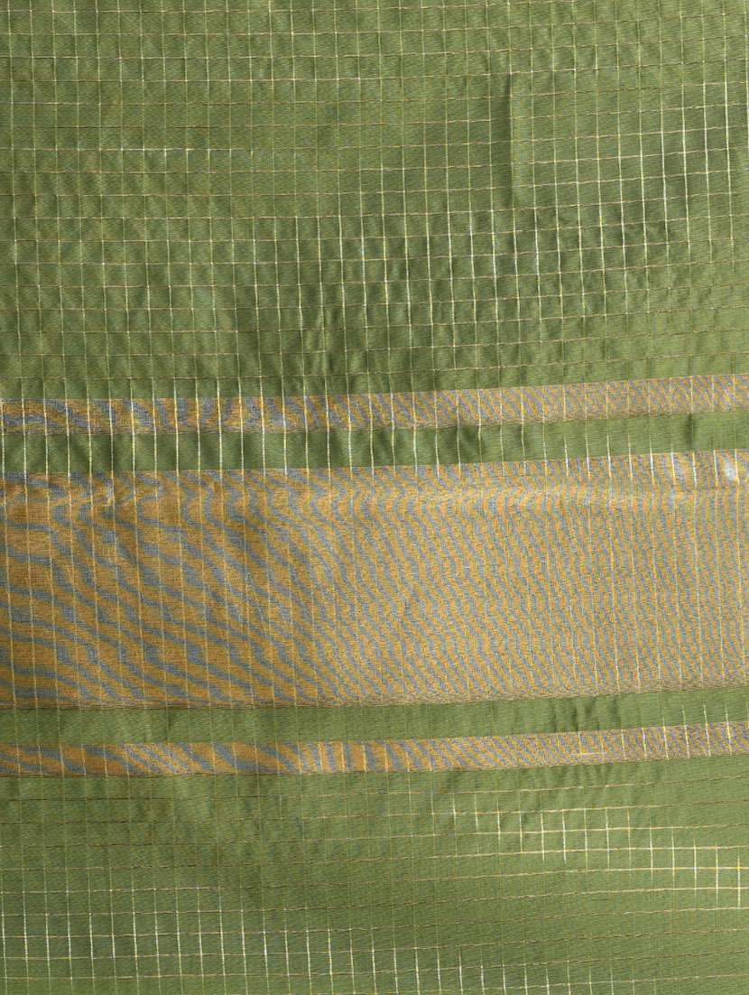 women checkered bordered saree with blouse - 22312710 -  Standard Image - 6