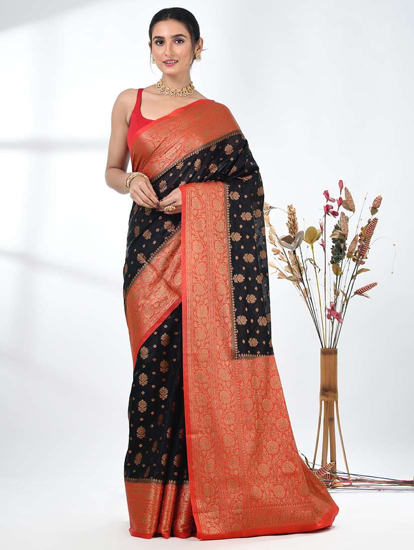 women self design bordered saree with blouse - 22312715 -  Standard Image - 1