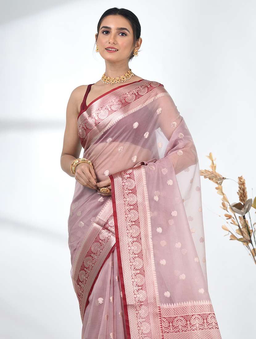 women self design bordered saree with blouse - 22312720 -  Standard Image - 4