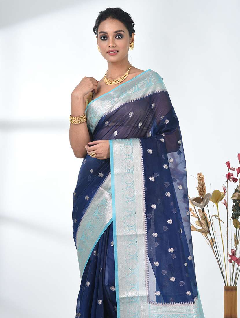 women self design bordered saree with blouse - 22312722 -  Standard Image - 4