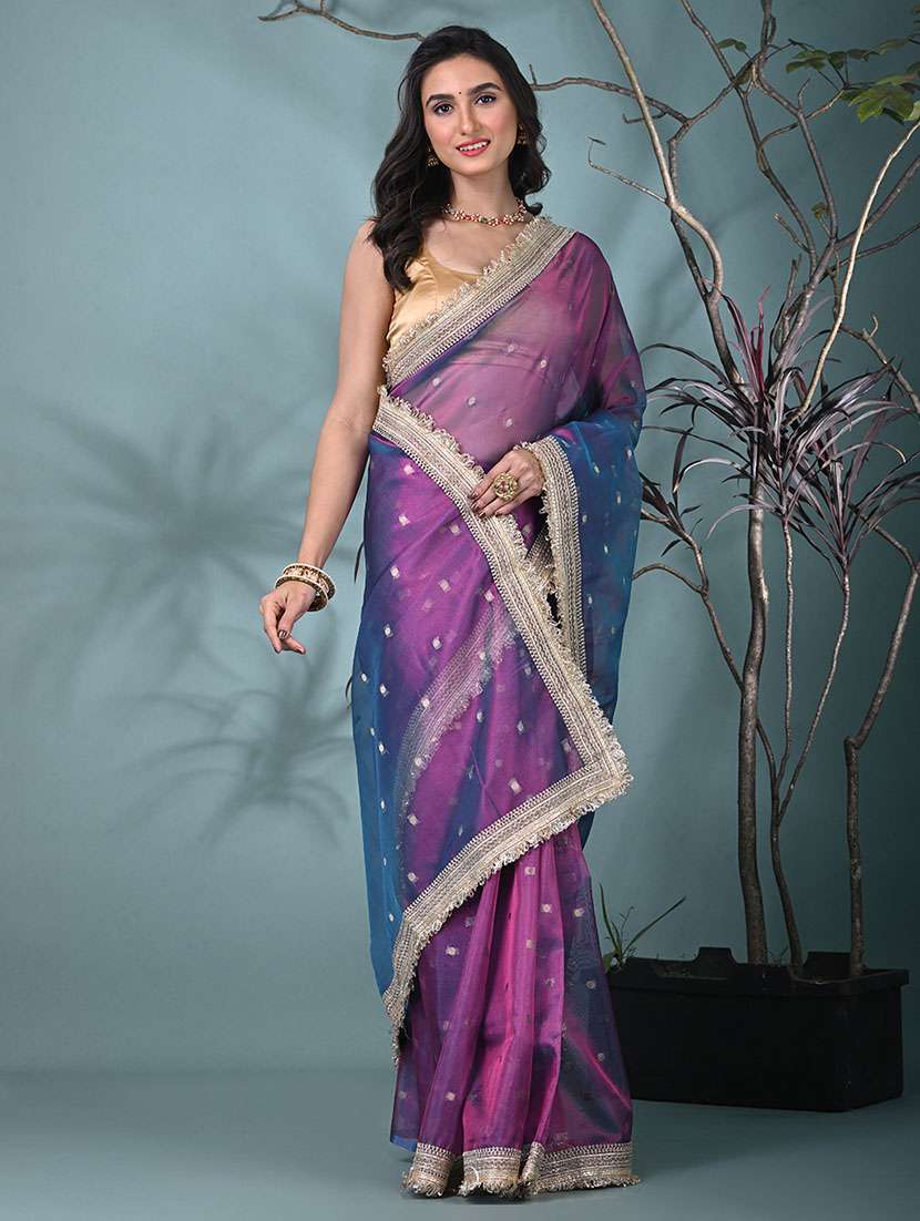 women self design bordered saree with blouse - 22312737 -  Standard Image - 1