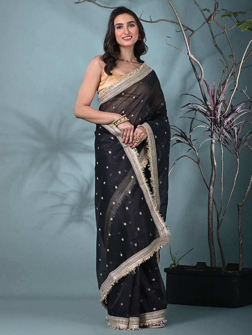 women self design bordered saree with blouse - 22312738 -  Standard Image - 1