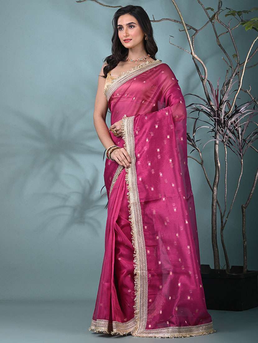 women self design bordered saree with blouse - 22312740 -  Standard Image - 1