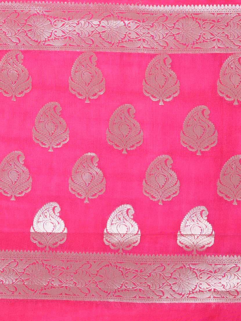 women tie & dye printed saree with blouse - 22312745 -  Standard Image - 6