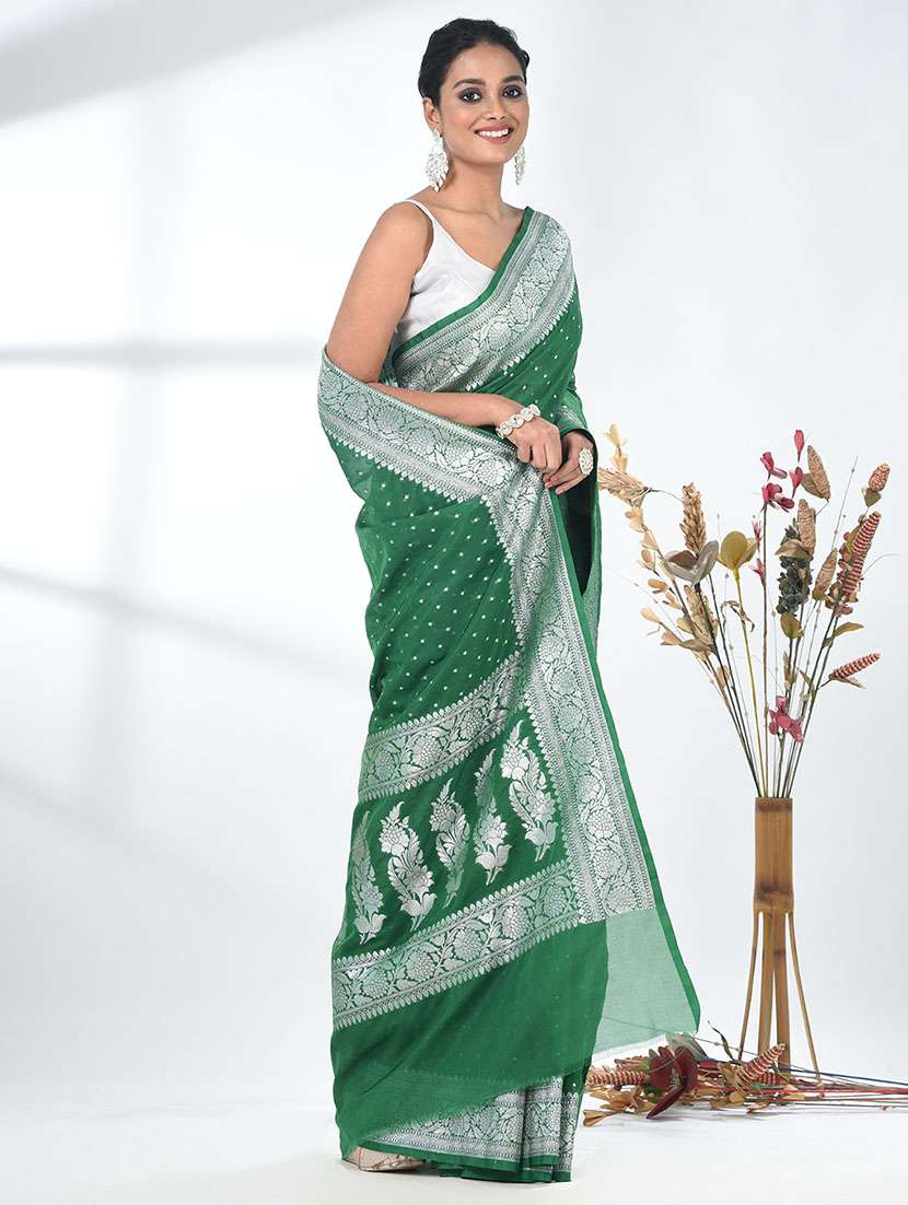 women self design bordered saree with blouse - 22312753 -  Standard Image - 1