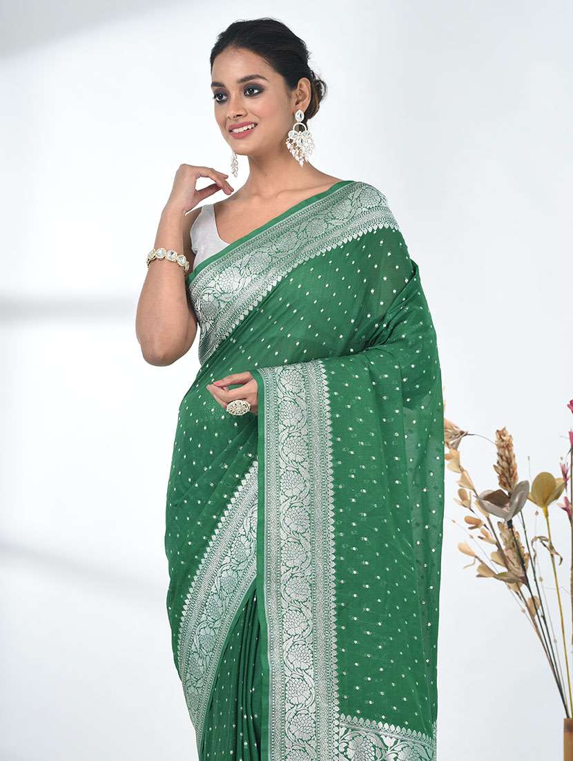women self design bordered saree with blouse - 22312753 -  Standard Image - 4