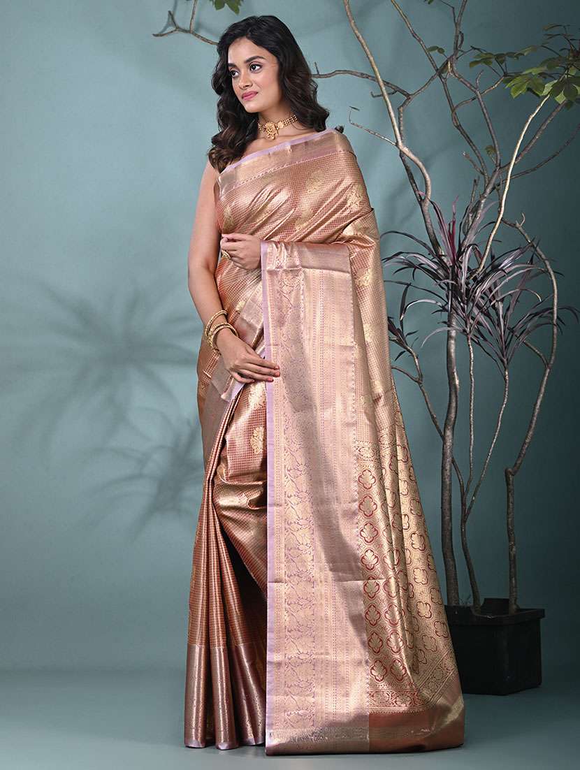 women self design kanjivaram saree with blouse - 22312767 -  Standard Image - 1