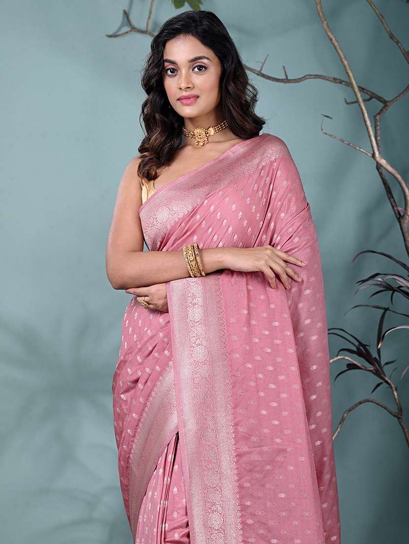 women self design bordered saree with blouse - 22312768 -  Standard Image - 4