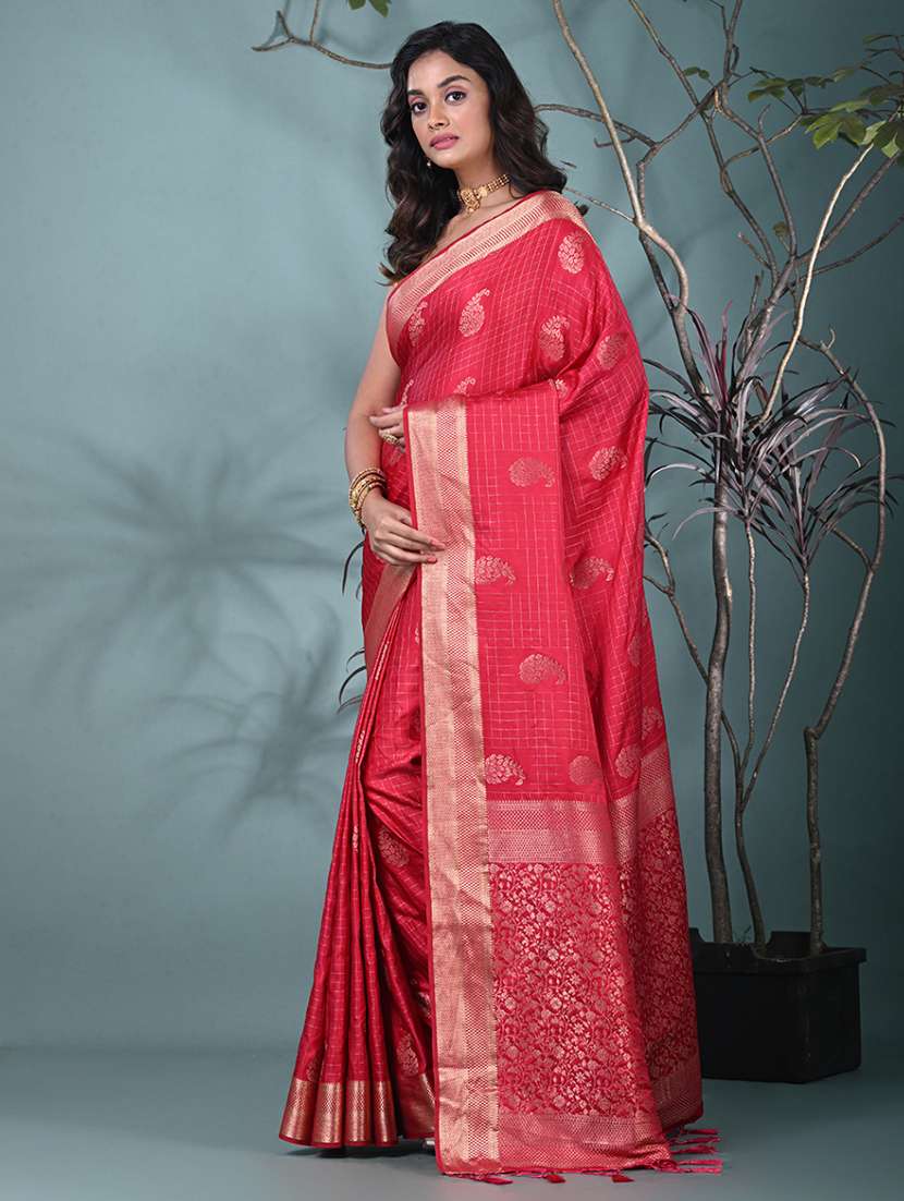 women self design bordered saree with blouse - 22312782 -  Standard Image - 1