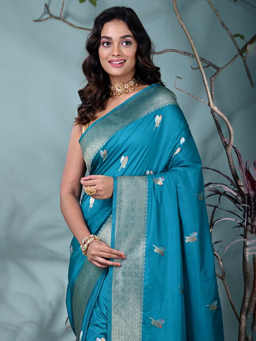 women self design bordered saree with blouse - 22312794 -  Standard Image - 4