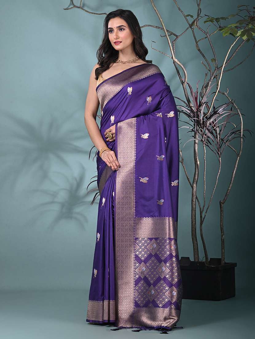 women self design bordered saree with blouse - 22312795 -  Standard Image - 1