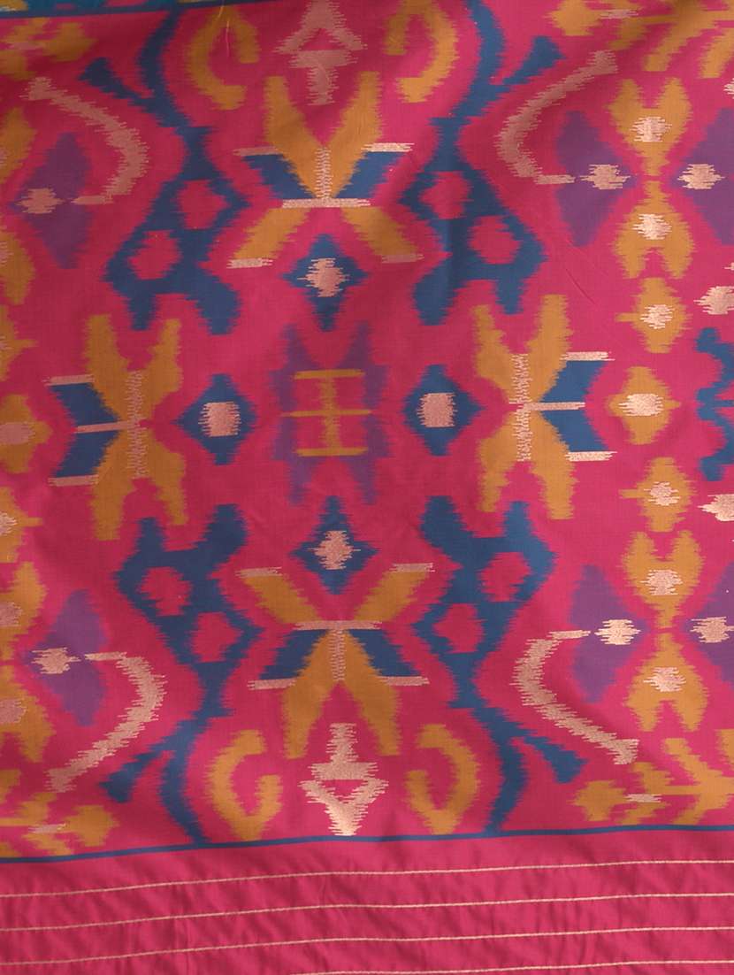 women ikat pochampalli saree with blouse - 22312800 -  Standard Image - 6